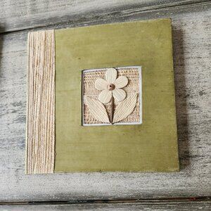 Journal, Green Wood Flowers, Parchment Paper